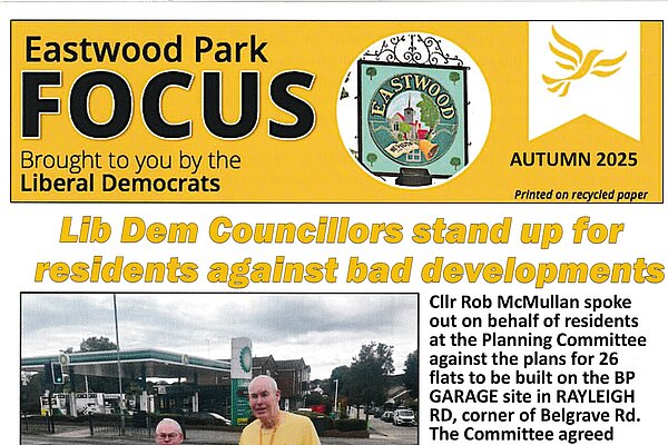 Click to download the Autumn 2025 Eastwood Park Focus